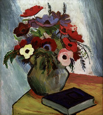 August Macke, Stilleben mit Anemonen von klassik art