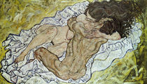 Egon Schiele, Umarmung by klassik art