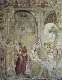 Joseph im Gefaengnis / Bildteppich 1549 von klassik art