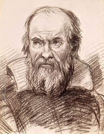 Galilei/Portrait/Zeichnung Guido Reni von klassik art
