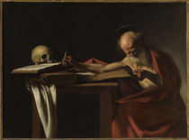 Caravaggio, Der schreibende Hieronymus by klassik art