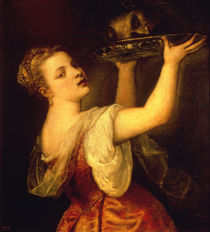 Tizian, Salome mit erhobener Schale by klassik art