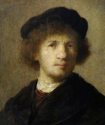 Rembrandt, Selbstbildnis um 1630 by klassik art