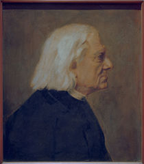 Franz Liszt / Gemaelde von Lenbach by klassik art