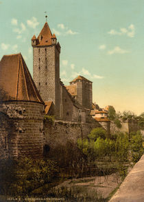 Nuernberg, Burg / Luginsland / Photochrom von klassik art