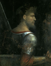 Giorgione, Krieger mit altem Mann von klassik art