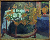 P.Gauguin, Sonnenblumen auf Armstuhl by klassik art