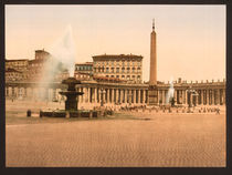 Rom, Petersplatz, Obelisk / Photochrom by klassik art