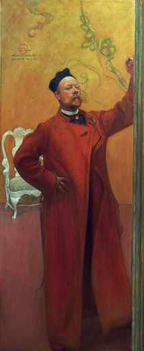 Carl Larsson, Selbstbildnis von klassik art