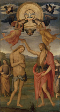 Perugino, Taufe Christi von klassik art