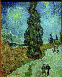 Van Gogh, Zypresse gegen Sternenhimmel by klassik art