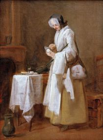 J.B.S.Chardin, Mahlzeit fuer Genesung von klassik art