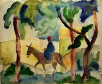 A.Macke, Eselsreiter by klassik art