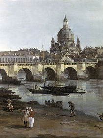 Dresden vom recht.Elbufer / Bellotto von klassik art