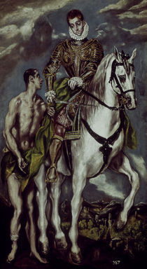 El Greco, Hl.Martin und der Bettler by klassik art
