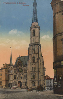 Frankenstein / Rathaus / Postkarte von klassik art