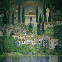 Gustav Klimt, Kirche in Cassone by klassik art