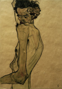 Egon Schiele, Selbstbildnis by klassik art