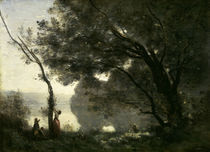 Camille Corot, Erinnerung an Mortefont. by klassik art