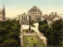 Halle, Stadttheater / Photochrom by klassik art