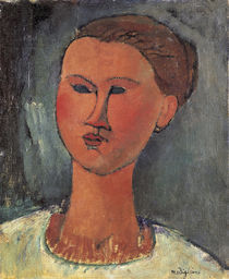 A.Modigliani, Kopf einer Frau by klassik art