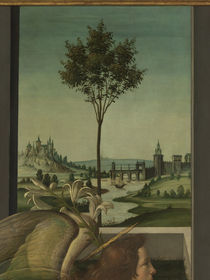 Botticelli, Verkuendigung, Flusslandsch.. von klassik art