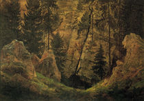 C.D.Friedrich, Felsental (Grab d. Armini by klassik art