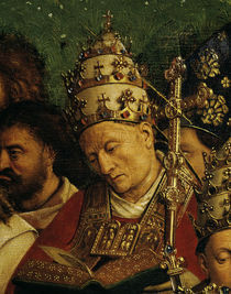Jan v.Eyck, Genter Altar: Papst (Detail) von klassik art