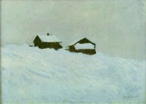 C.Monet, Haeuser im Schnee in Norwegen von klassik art