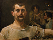 Max Slevogt, Selbstbildnis um 1895 by klassik art