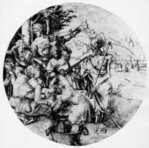 A.Duerer, Tafelnde Gesellschaft und Tod von klassik art