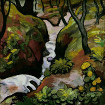 August Macke, Waldbach by klassik art