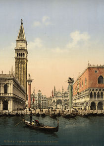 Venedig, Piazzetta / Photochrom by klassik art