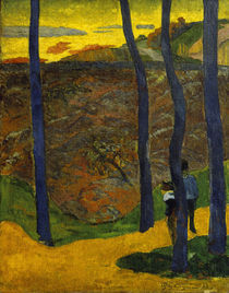 P.Gauguin, Die blauen Baeume by klassik art