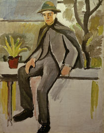 A.Macke, Bauernbursche auf Balkon, 1910 by klassik art