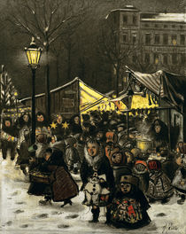 H.Zille, Weihnachtsmarkt am Arkonaplatz by klassik art