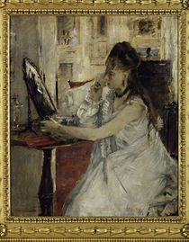 B.Morisot, Junge Frau sich pudernd by klassik art