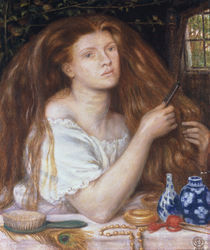 D.G.Rossetti, Sich kaemmende Frau by klassik art