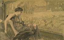 Max Klinger, Penelope am Webstuhl/1895 von klassik art