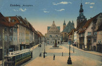 Eisleben, Marktplatz / Postkarte by klassik art