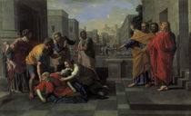 N.Poussin, Tod der Saphira by klassik art