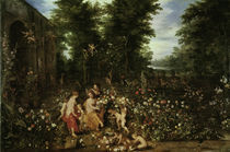 Jan Bruegel d.Ae., Flora im Blumengarten by klassik art