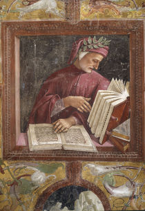Dante / Fresko von Signorelli um 1500 by klassik art