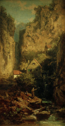 C.Spitzweg, Der Forellenangler by klassik art