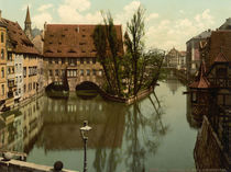 Nuernberg, Heiliggeistspital / Photochrom von klassik art