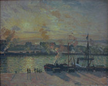 Camille Pissarro, Hafen von Rouen... von klassik art