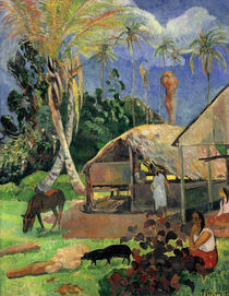 Paul Gauguin, Die schwarzen Schweine by klassik art