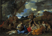 Nic. Poussin, Bacchanale a la joueuse by klassik art