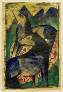 Franz Marc, Zwei blaue Pferde by klassik art