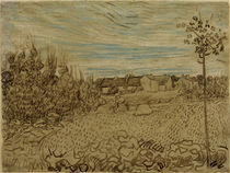 V.v.Gogh, Bauernhaus in einem Feld von klassik art